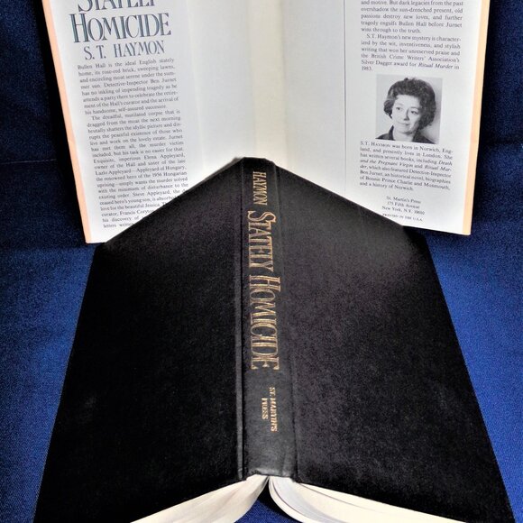 Stately Homicide by S. T. Haymon (1984, Hardcover Book) Mystery - Picture 2 of 4